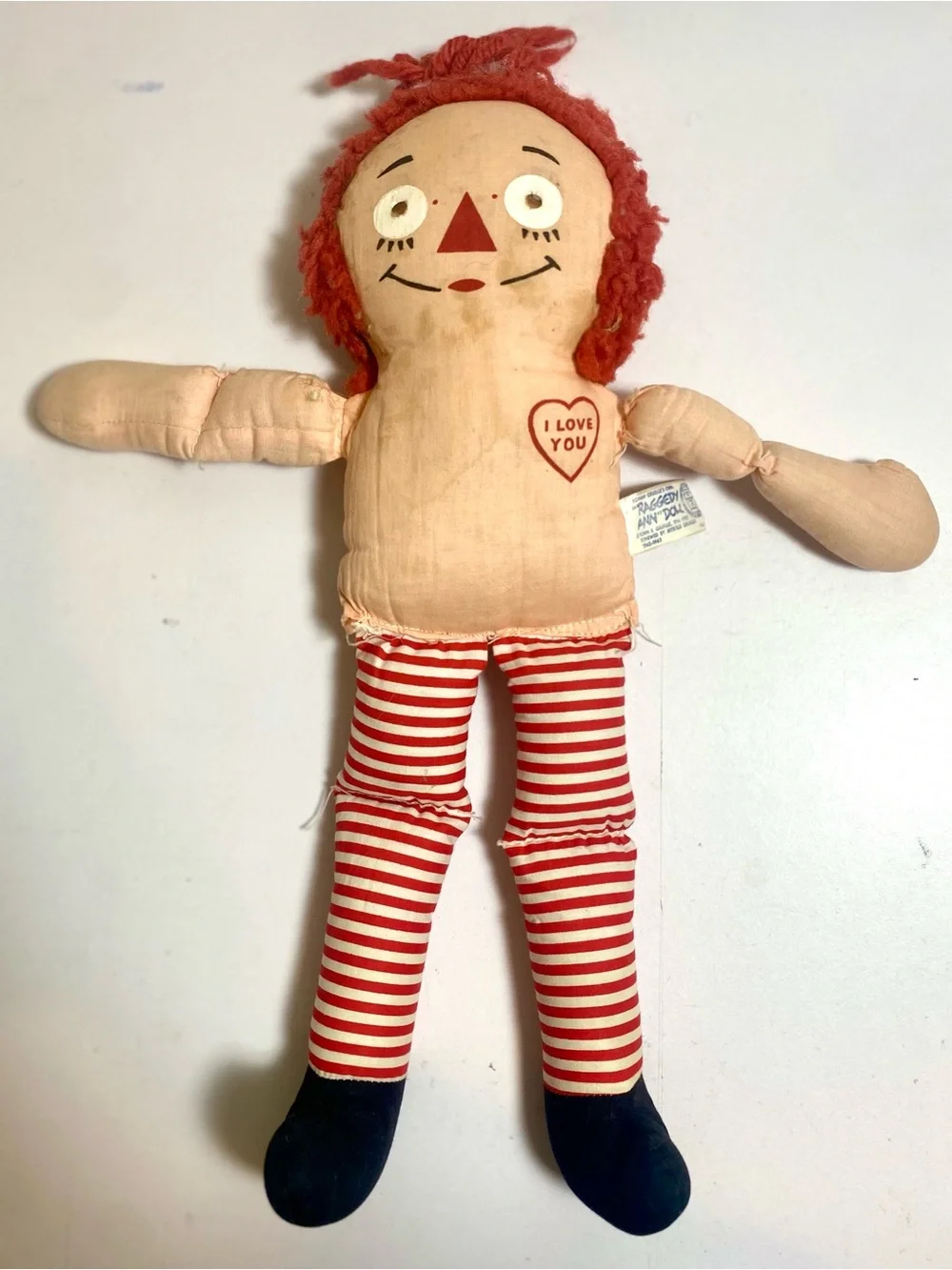 Vintage Knickerbocker Raggedy Ann Doll 16” Original Tags